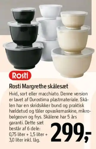 Føtex Rosti Margrethe skålesæt tilbud