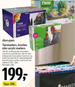Føtex Twinmarkers / Akryl markers tilbud