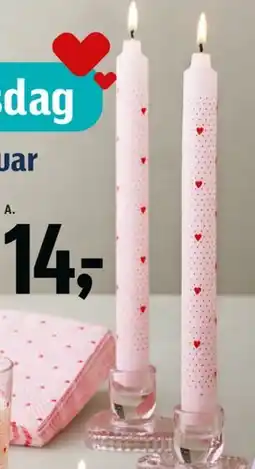 Føtex Stagelys med print tilbud