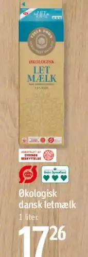 Føtex Økologisk dansk letmælk tilbud