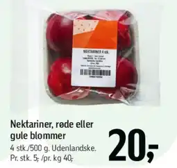 Føtex Nektariner, røde eller gule blommer tilbud