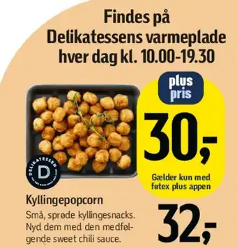 Føtex Kyllingepopcorn tilbud