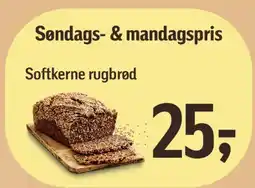 Føtex Softkerne rugbrød tilbud