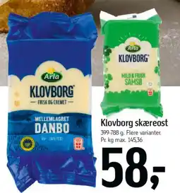 Føtex Klovborg Danbo (poser) tilbud