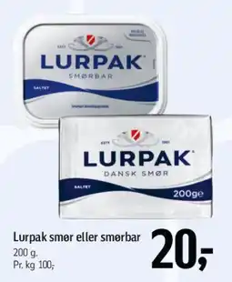 Føtex Lurpak smør eller smørbar tilbud