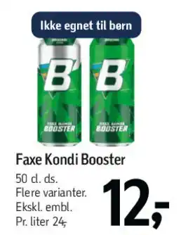 Føtex Faxe Kondi Booster tilbud