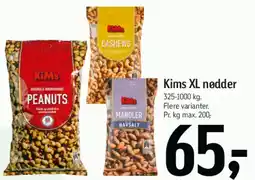 Føtex Kims XL nødder tilbud