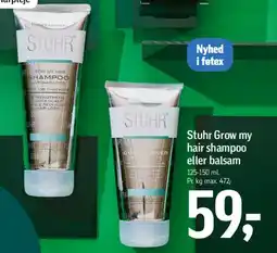 Føtex Stuhr Grow my hair shampoo eller balsam tilbud