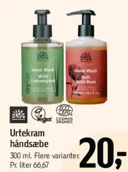Føtex Urtekram håndsæbe tilbud