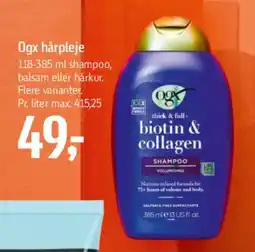 Føtex OGX hårpleje (Biotin & Collagen) tilbud