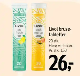 Føtex Livol brusetabletter tilbud