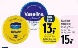Føtex Vaseline hudpleje / Lip Therapy tilbud