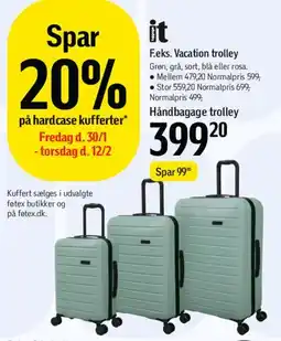 Føtex Vacation trolley / Håndbagage trolley tilbud