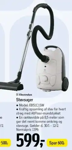 Føtex Electrolux støvsuger tilbud