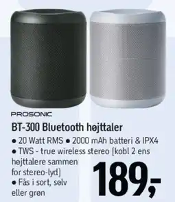 Føtex Prosonic BT-300 Bluetooth højttaler tilbud