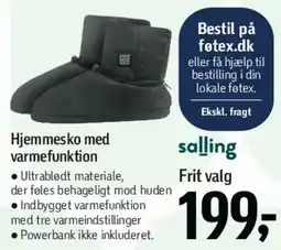 Føtex Hjemmesko med varmefunktion tilbud