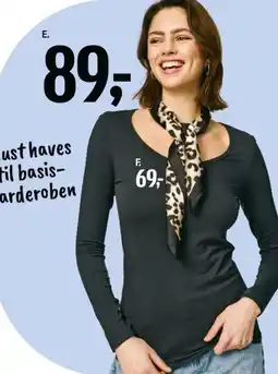 Føtex T-shirt med lange ærmer tilbud