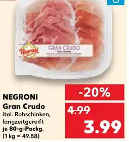 Kaufland DE NEGRONI Gran crudo tilbud