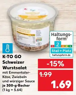 Kaufland DE K-TO GO Schweizer wurstsalat tilbud