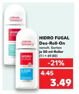 Kaufland DE HIDRO FUGAL Deo-roll-on tilbud