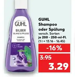 Kaufland DE GUHL Shampoo oder spülung tilbud