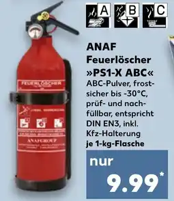 Kaufland DE ANAF Feuerlöscher PS1-X ABC tilbud