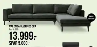 Ilva Valenza hjørnesofa tilbud