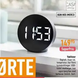 Imerco Vækkeur tilbud