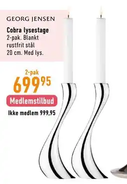 Imerco Cobra lysestage tilbud