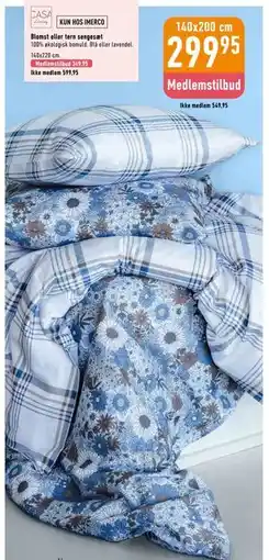 Imerco Blomst eller tern sengesæt, Medlemspris tilbud