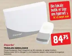 jem & fix TRÅDLØS DØRKLOKKE tilbud