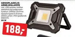 jem & fix GENOPLADELIG ARBEJDSLAMPE tilbud