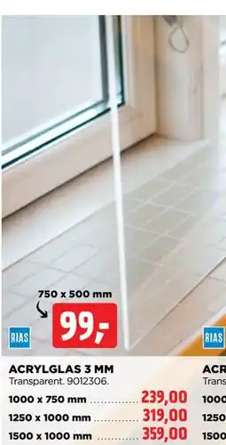 jem & fix ACRYLGLAS 3 MM tilbud