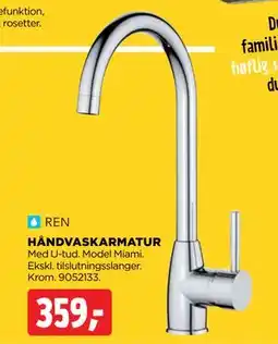 jem & fix HÅNDVASKARMATUR tilbud