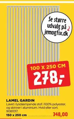 jem & fix LAMEL GARDIN tilbud