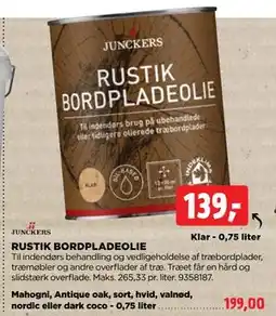 jem & fix RUSTIK BORDPLADEOLIE tilbud