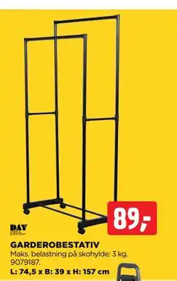 jem & fix GARDEROBESTATIV tilbud