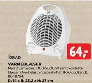 jem & fix VARMEBLÆSER tilbud