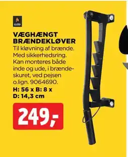 jem & fix VÆGHÆNGT BRÆNDEKLØVER tilbud