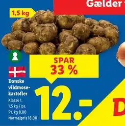 Lidl Danske vildmosekartofler tilbud