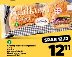 Netto Kohberg Fuldkorn Burger / fuldkornsburgerboller tilbud