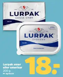 Netto Lurpak smør / smørbar tilbud