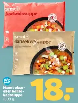 Netto Næmt okse- eller hønsekødsuppe tilbud