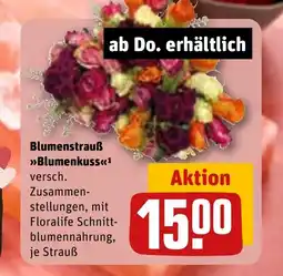 REWE DE Blumenstrauß Blumenkuss tilbud