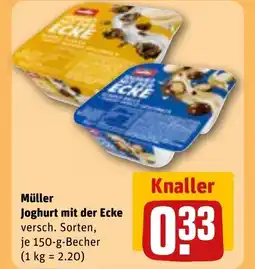 REWE DE Müller Joghurt mit der Ecke tilbud