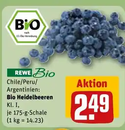 REWE DE Bio Heidelbeeren tilbud