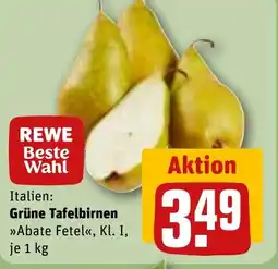 REWE DE Grüne Tafelbirnen tilbud