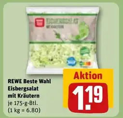 REWE DE REWE Beste Wahl Eisbergsalat mit Kräutern tilbud
