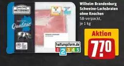 REWE DE Wilhelm Brandenburg Schweine-Lachsbraten ohne Knochen tilbud