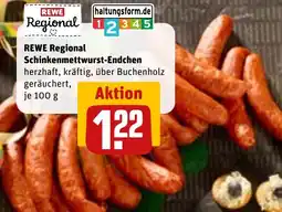 REWE DE REWE Regional Schinkenmettwurst-Endchen tilbud